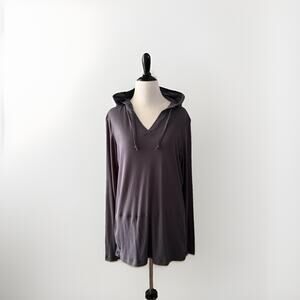 Exofficio Insect Shield Hoodie Cotton Blend Mesh Pullover Pocket Thumb Hole XL